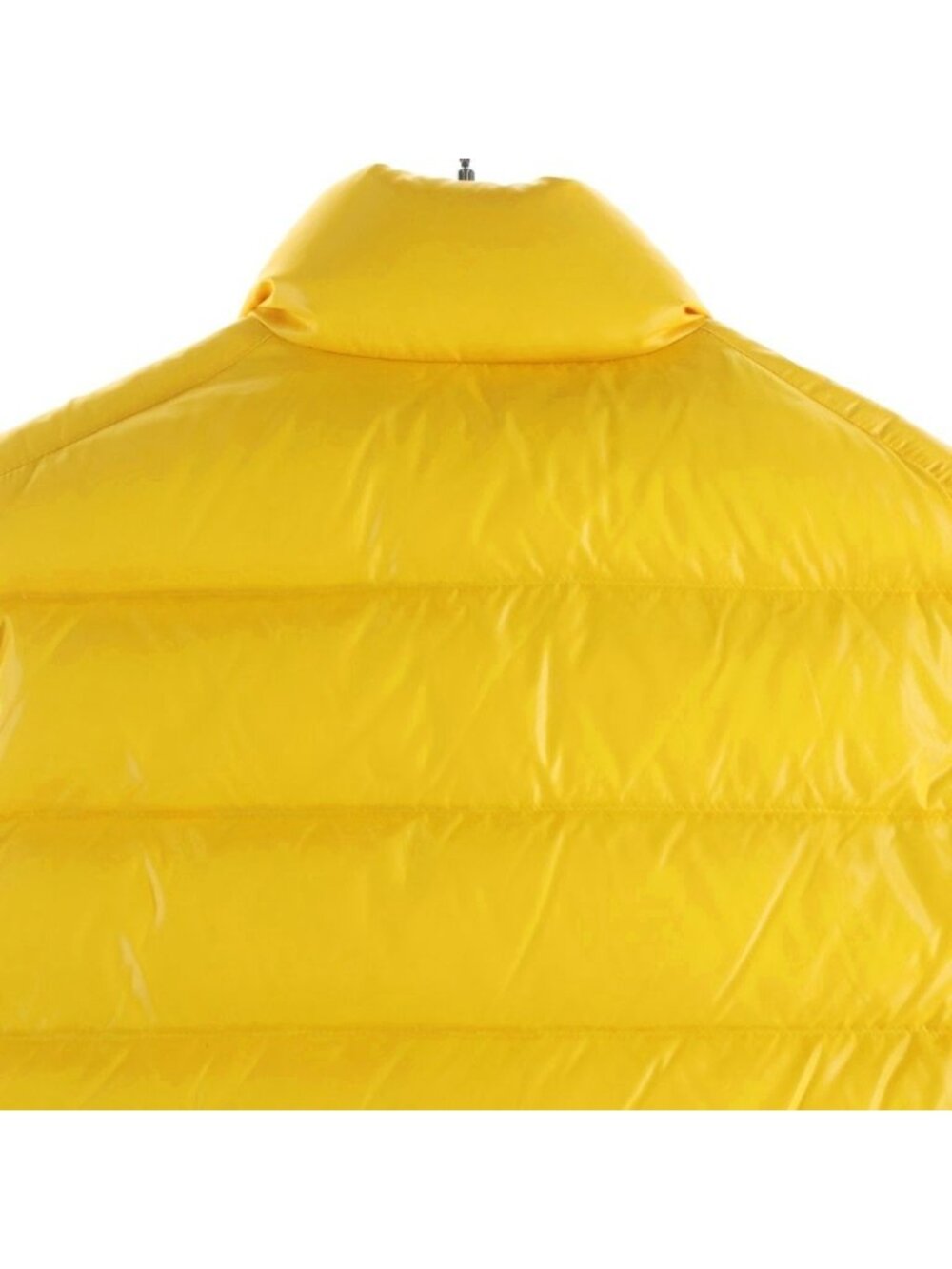 Moncler Logo Down Vest Yellow View 4